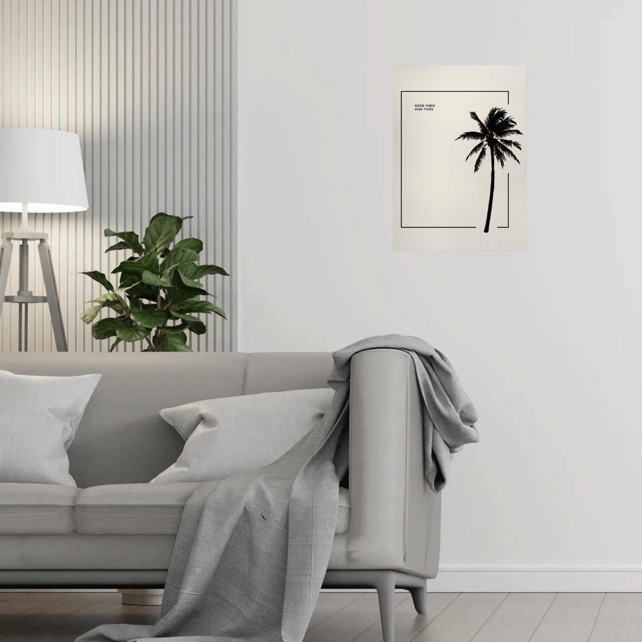 Palm Tree Abstract Metal Poster