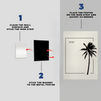Palm Tree Abstract Metal Poster