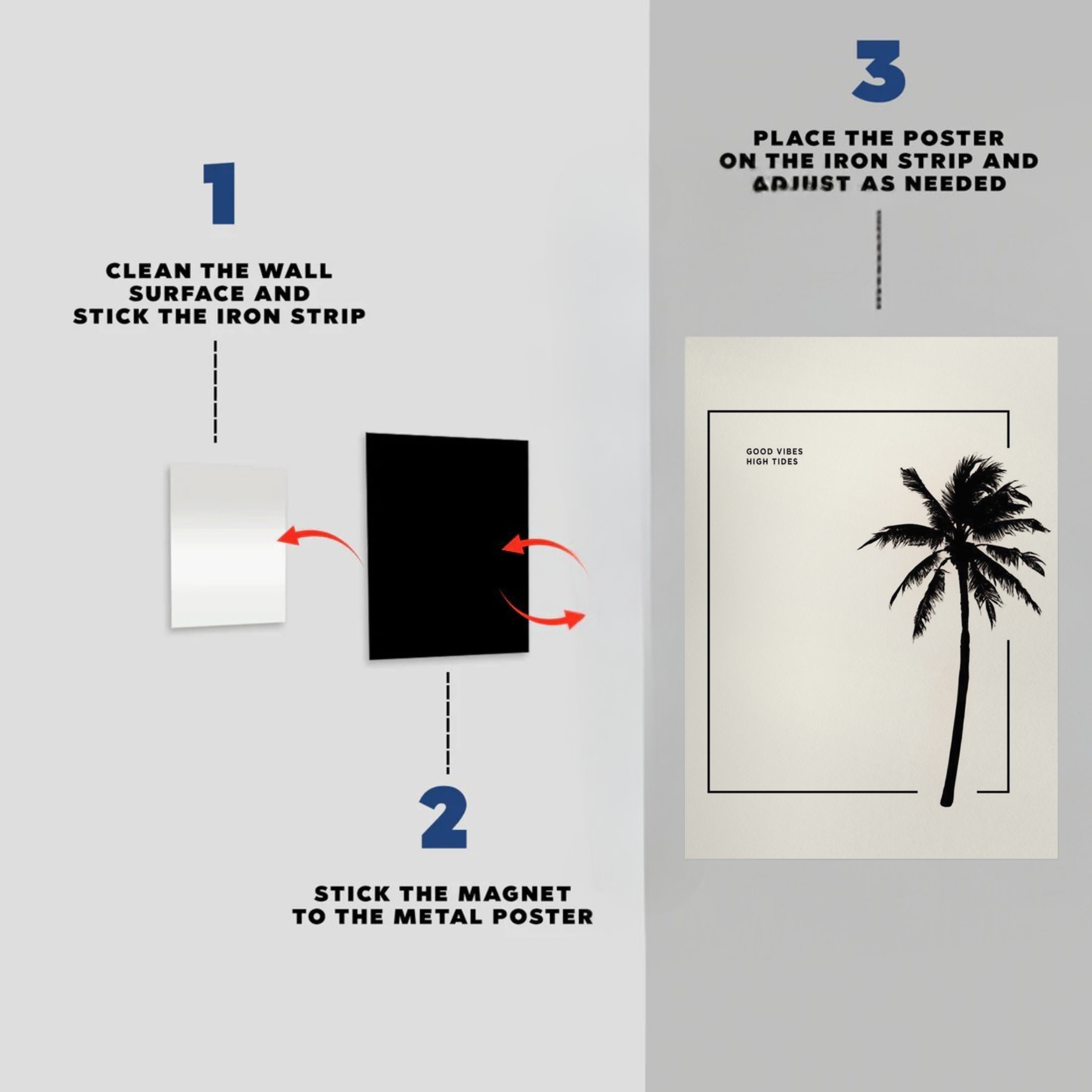 Palm Tree Abstract Metal Poster