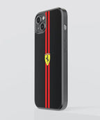 Ferrari Stripes Car Case (Metal/ Glass Back)