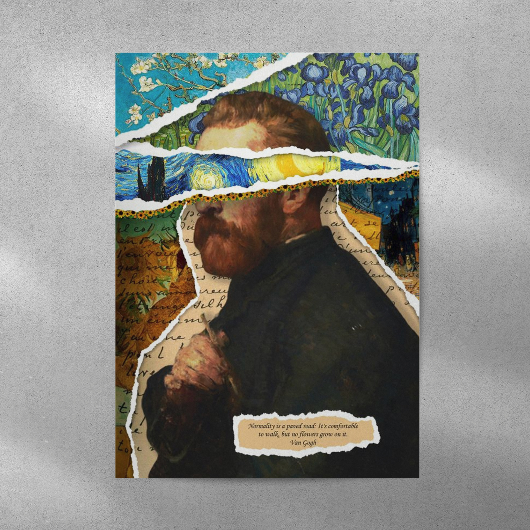 Van Gogh Abstract Metal Poster