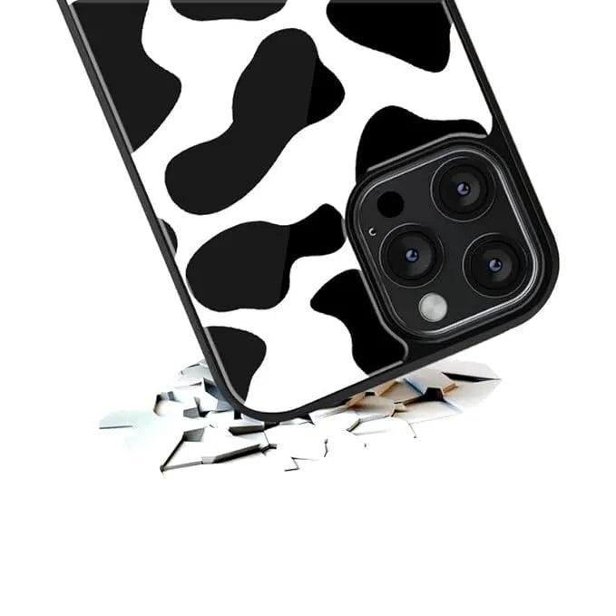 Cow Print Phone Case (Metal/ Glass Back)