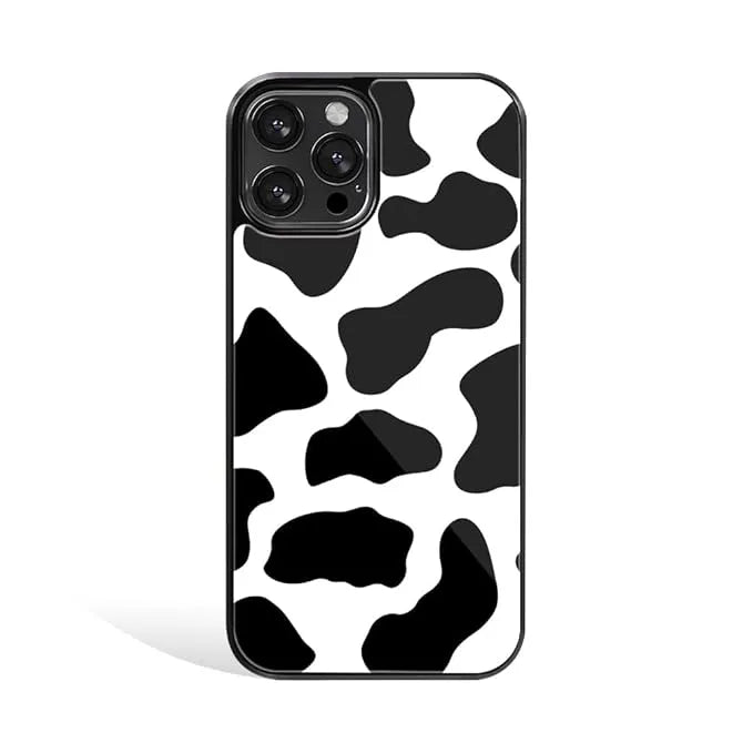 Cow Print Phone Case (Metal/ Glass Back)