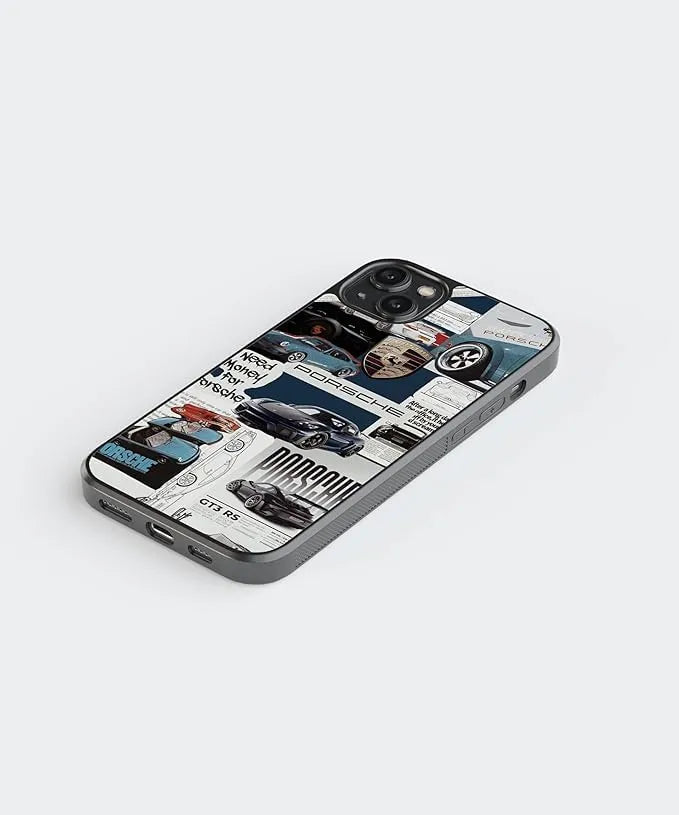 Porsche Car Case (Metal/ Glass Back)