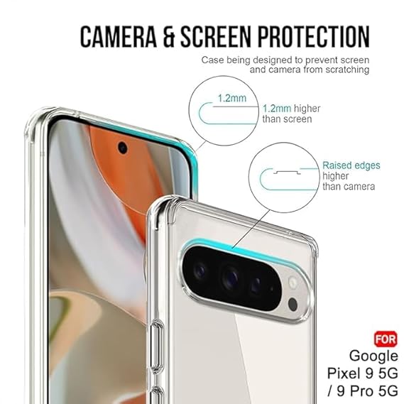 Google Pixel 9/9 Pro Transparent Case