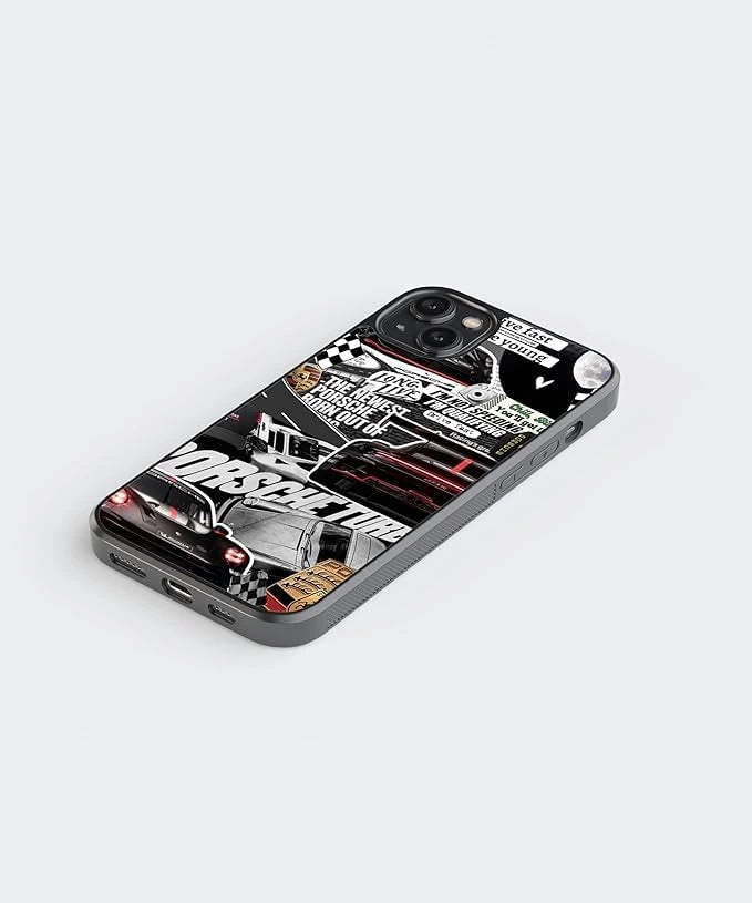 Porsche Turbo Car Case (Metal/ Glass Back)