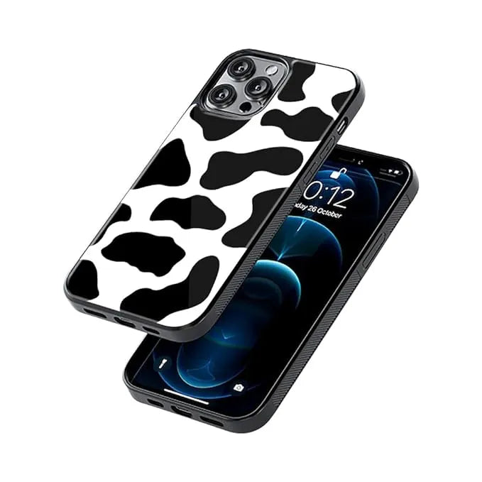 Cow Print Phone Case (Metal/ Glass Back)