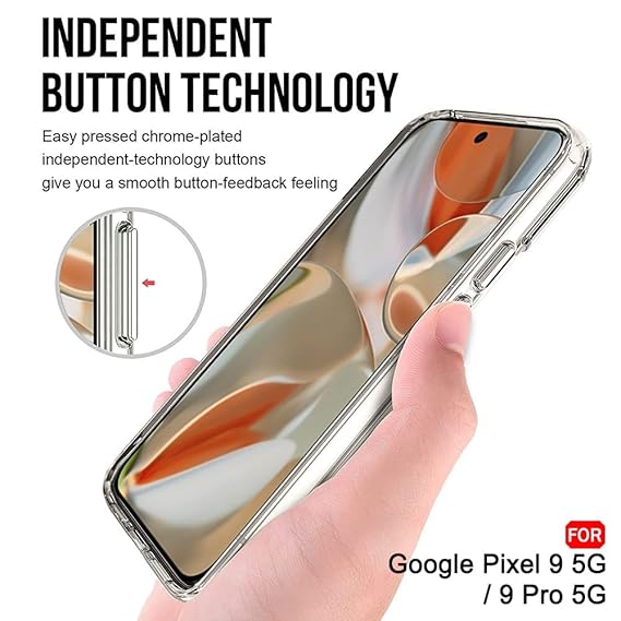 Google Pixel 9/9 Pro Transparent Case
