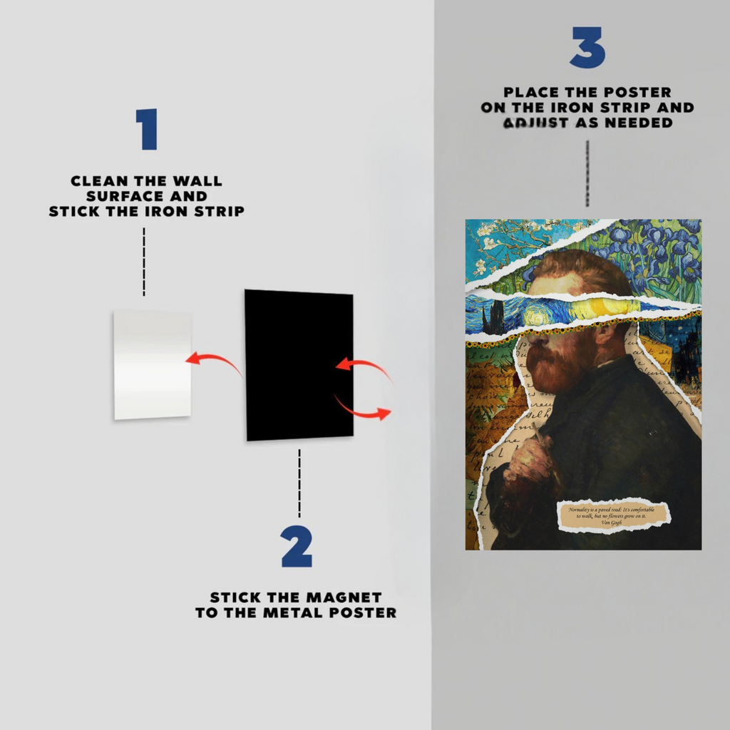 Van Gogh Abstract Metal Poster