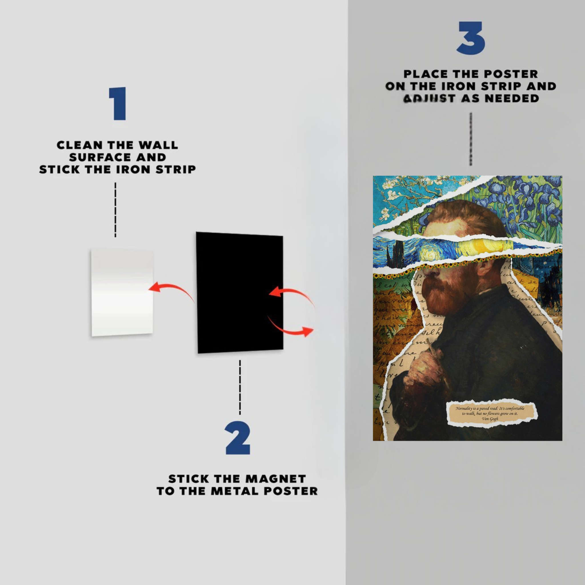 Van Gogh Abstract Metal Poster