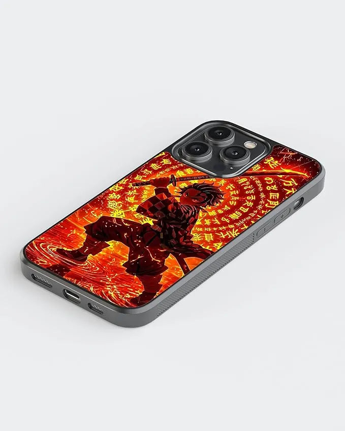 Demon Slayer Tanjiro Anime Case (Metal/ Glass Back)