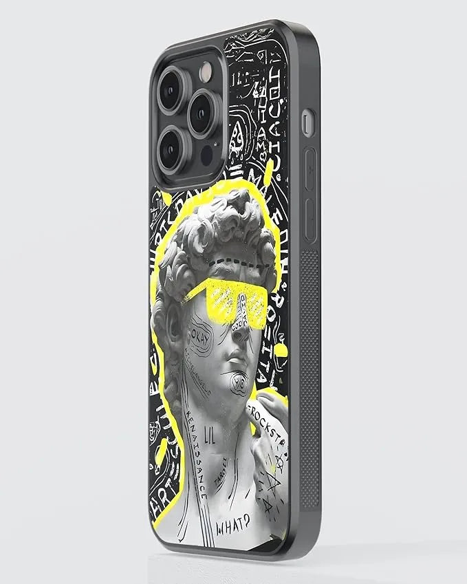 Neon Graffiti David Case (Metal/ Glass Back)
