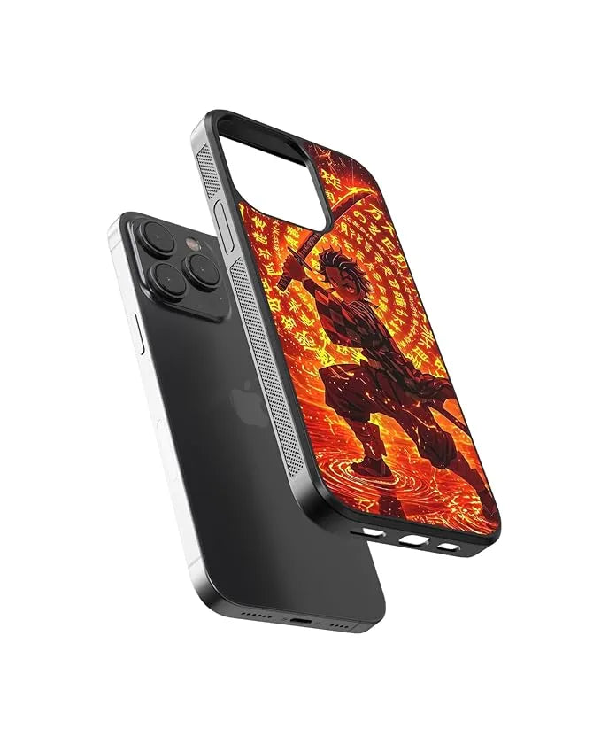 Demon Slayer Tanjiro Anime Case (Metal/ Glass Back)