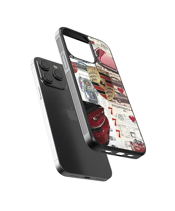 Porsche Aesthetic 777 Car Case (Metal/ Glass Back)