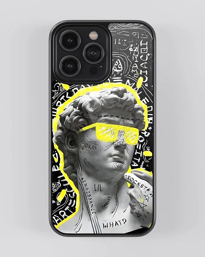 Neon Graffiti David Case (Metal/ Glass Back)