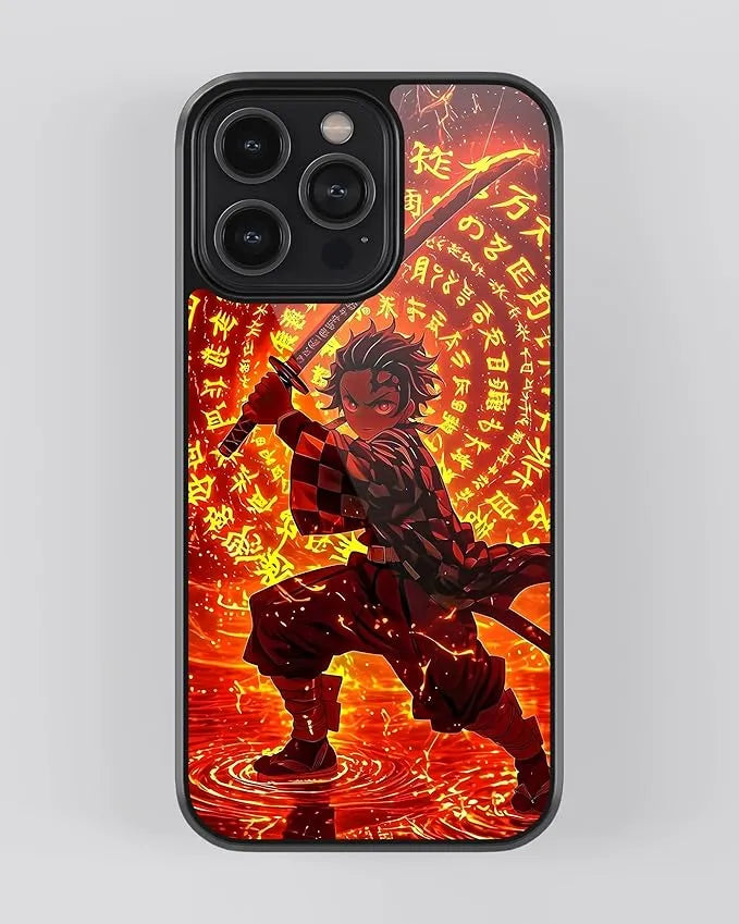 Demon Slayer Tanjiro Anime Case (Metal/ Glass Back)
