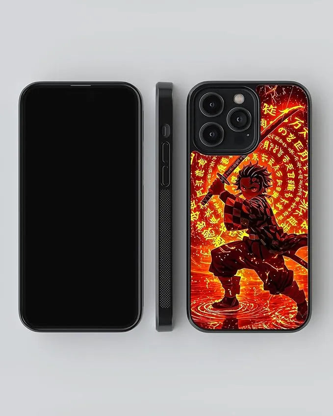 Demon Slayer Tanjiro Anime Case (Metal/ Glass Back)