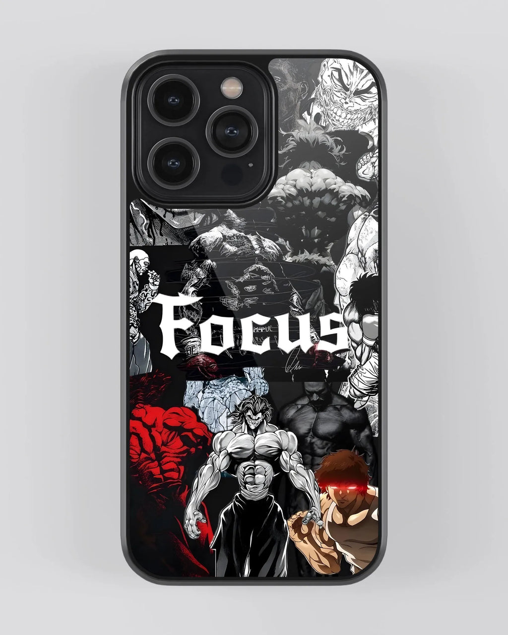 Baki Focus Mobile Cover (Metal/ Glass Back)