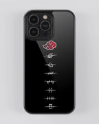 Naruto Clan Akatsuki Mobile Case (Metal/ Glass Back)