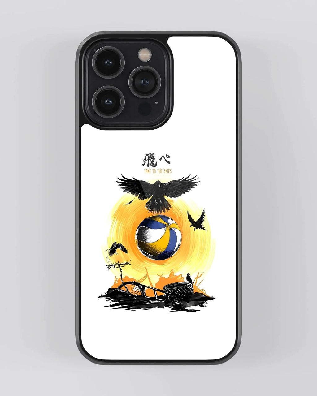 Haikyuu Take to the skies mobile case (Metal/ Glass Case)