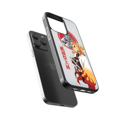 Demon Slayer Phone Case Rengoku (Metal/ Glass Back)