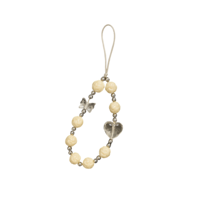 White Pearl Phone Charm