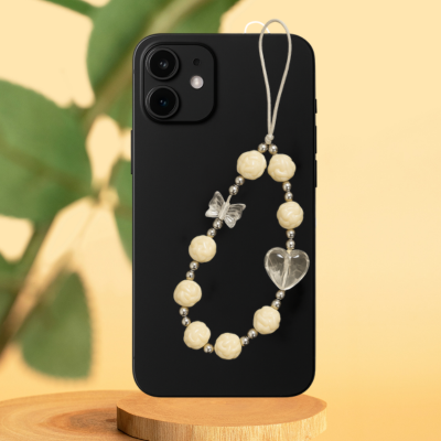 White Pearl Phone Charm