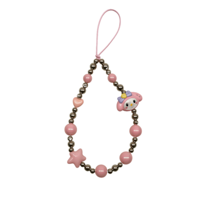 Pink star - kitty Phone Charm