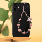 Pink star - kitty Phone Charm