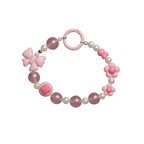 Pink Pearl Bow Phone Charms