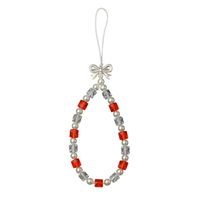 Orange Bead Phone Charm