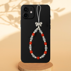 Orange Bead Phone Charm