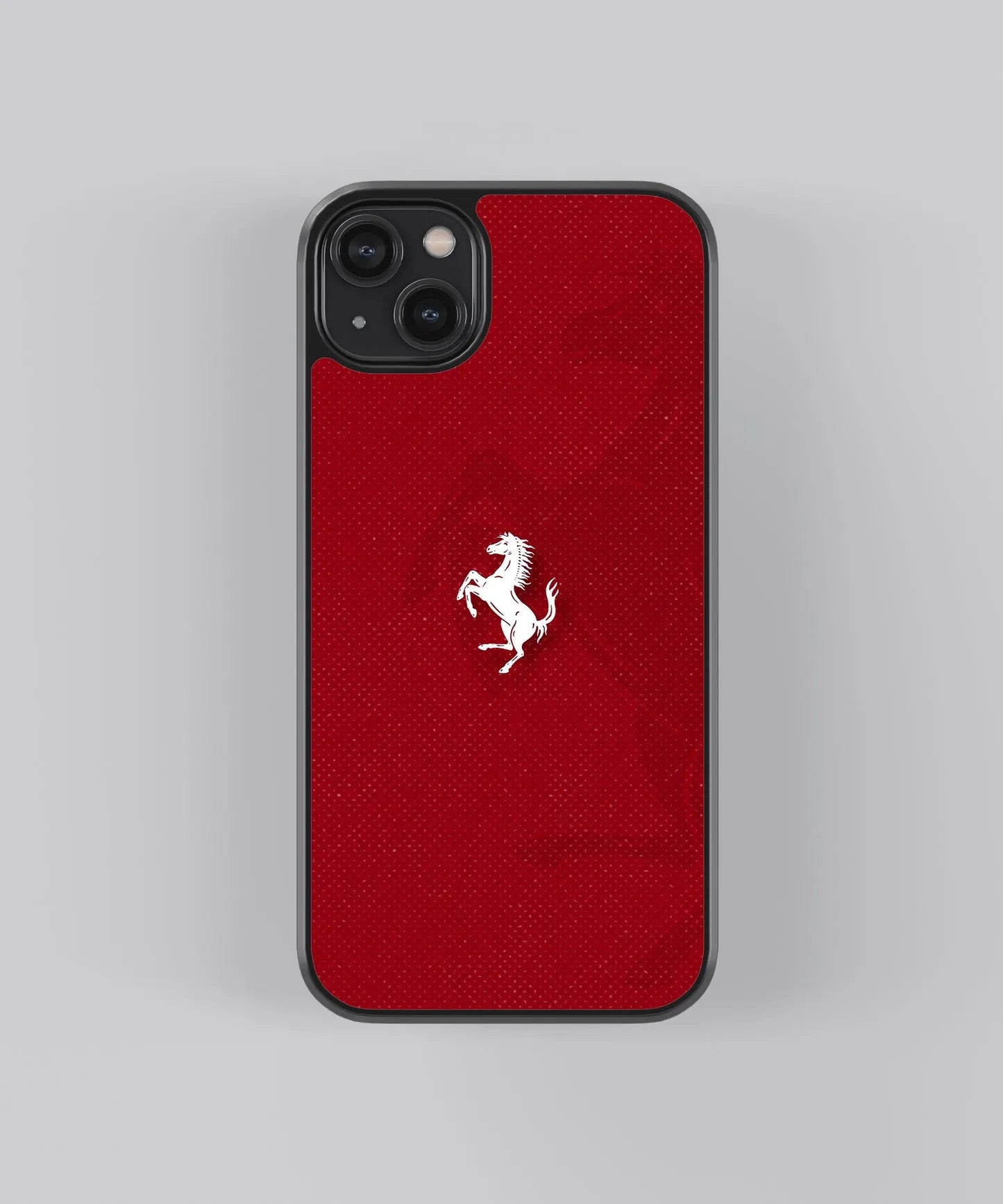 Ferrari Red Car Case (Metal/ Glass Back)