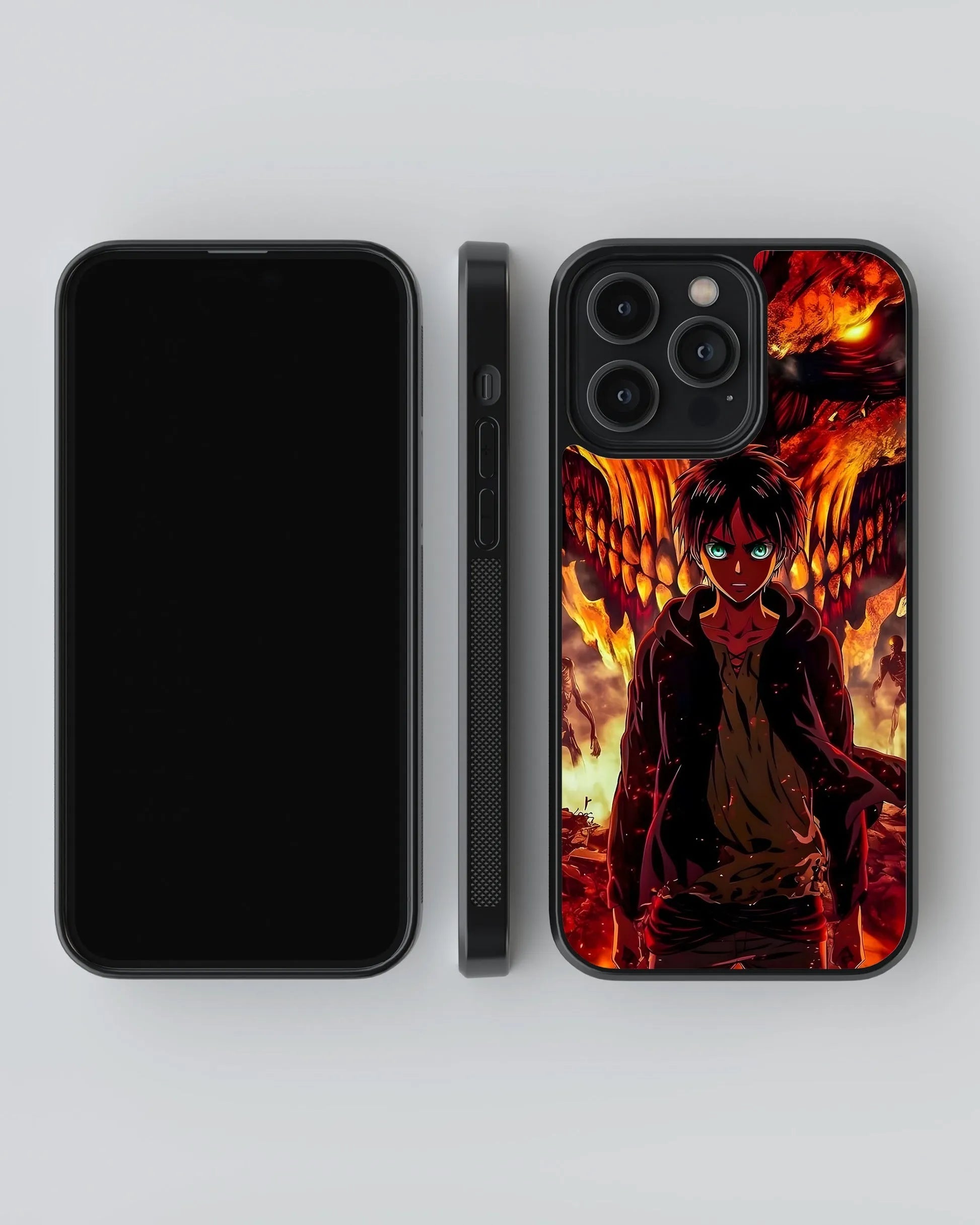 Attack on Titan Eren Phone Case (Metal/ Glass Back)