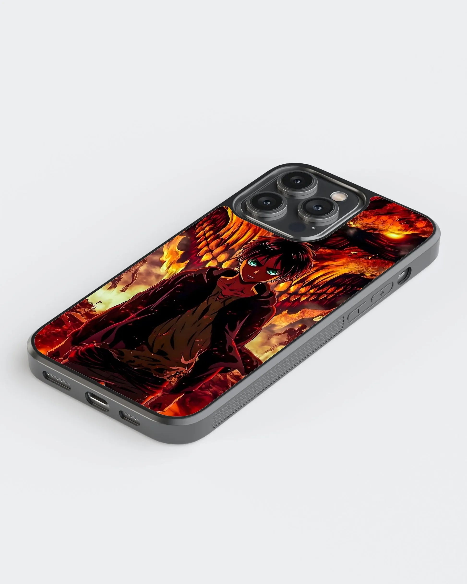 Attack on Titan Eren Phone Case (Metal/ Glass Back)