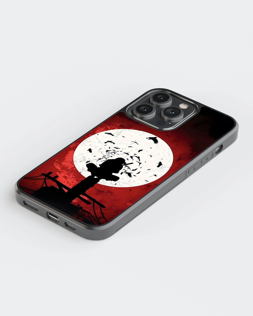 Itachi Uchicha Crow Case Anime (Metal/ Glass Back)