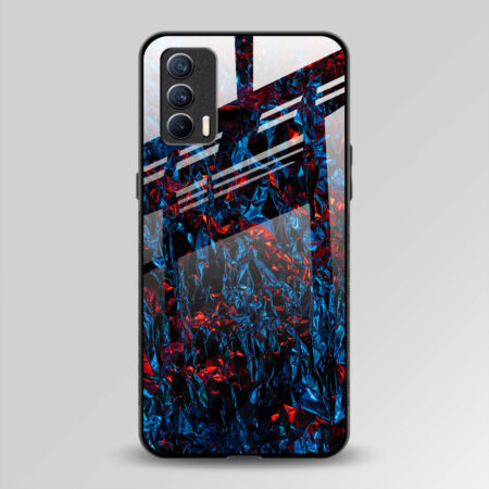 Refined Couture | Blue Foil, Glassback Case